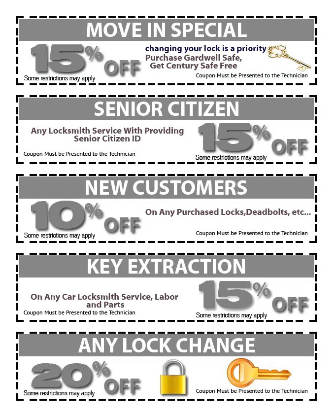 San Jose Forest FL Locksmith Store, Jacksonville, FL 904-602-6085 - coupons18-set-five